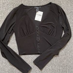 Hook & eye Cropped Top